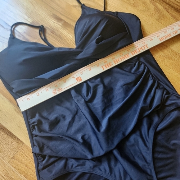 Davi & Dani swimsuit black one piece 2xl 16-18 - Picture 5 of 9